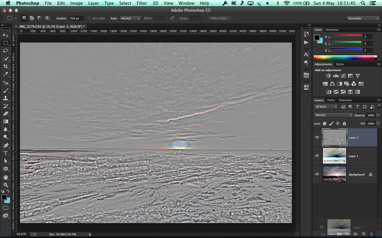 Selective contrast/clarity in CC Gordonmac Dot Com