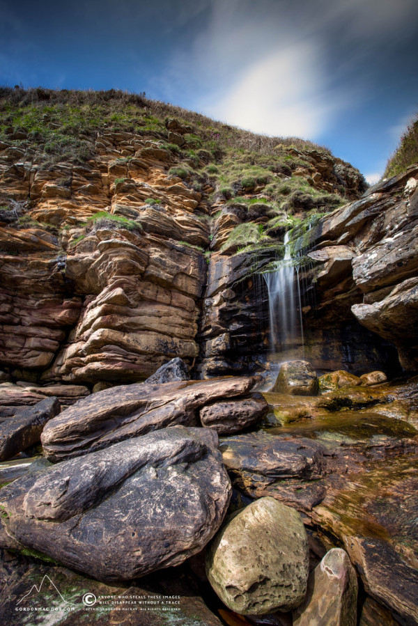 Waterfall at Peedie Sands