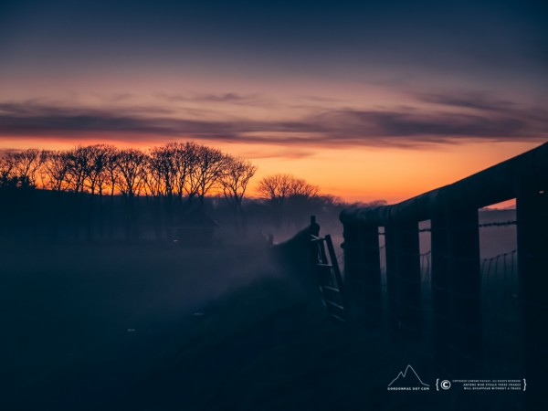 Some haze and sunset at Wick River tonight (Fujifilm X10)