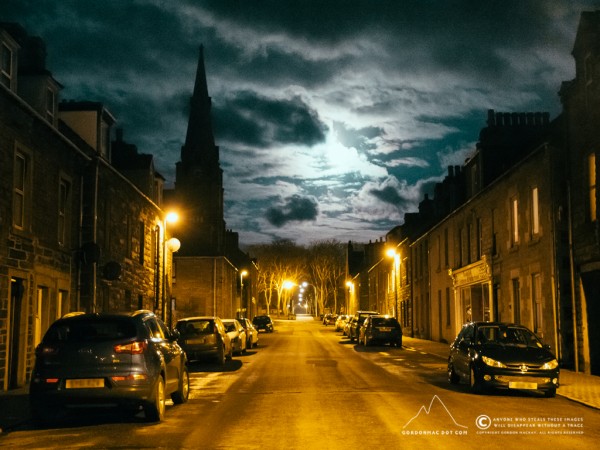 085/365 - Dempster Street in the moonlight. Normally hate the colour of street lighting. This is a first where I've not gone for black & white.