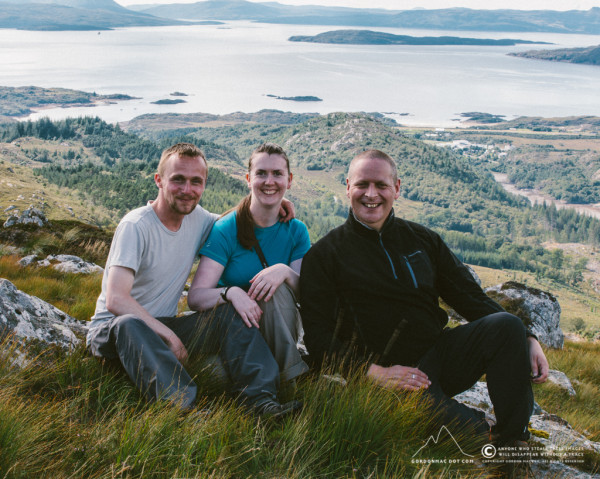 Me, Kirsty and Donald above Plockton